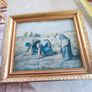 Framed Jean Francois Millet - The Gleaners (1857) - Reproduction of a Classic Painting Print Art on board Peasants Farming the Fields Image 5