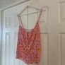 Primark Orange & Pink Floral Top Image 3