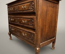 Early 20th Century French Stained Oak Chest of Drawers