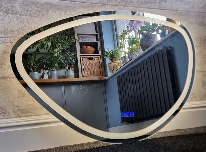 LED Bathroom Mirror Demister Dual LED Speakers