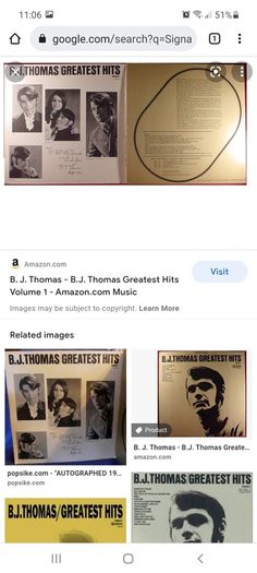 record bj Thomas greatest hits