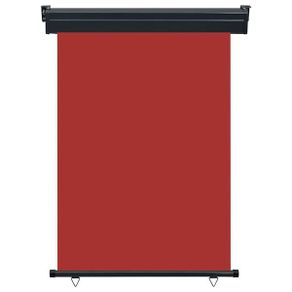 Balcony Side Awning 125x250 cm Red