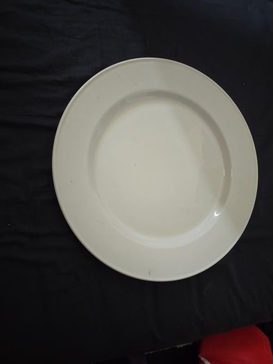 Set of 6 Steelite International 33cm Plain White Service / Chop Plates