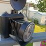 Antique Style Black Iron Photo Camera Mantel Clock | Chateau Bordeaux Face Image 2