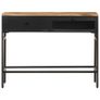 Sideboard 100x35x77 cm Solid Rough Mango Wood Image 5