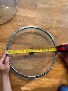 Stainless glass pan lid