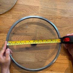 Stainless glass pan lid