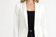 NEW LOOK Ladies White Blazer: Size 10 - AS NEW - Also available in Blush