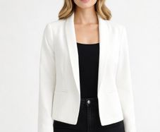 NEW LOOK Ladies White Blazer: Size 10 - AS NEW - Also available in Blush