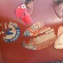 1950s leather doctor's bag, Cunard sticker, D18 Image 3
