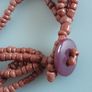 NECKLACE - Vintage - Seed Bead and Shell Image 5