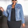 Stretchy Denim Jacket Image 5