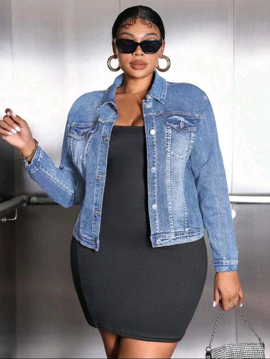 Stretchy Denim Jacket