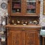 Victorian Oak Buffet Cabinet c. 1890 Image 2