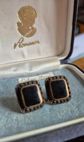 Vintage Black Earrings