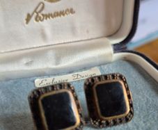 Vintage Black Earrings