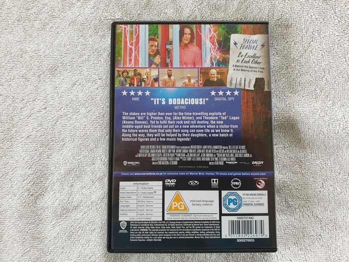 Bill and Ted Face the Music 2020 DVD Alex Winter Keanu Reeves William Sadler