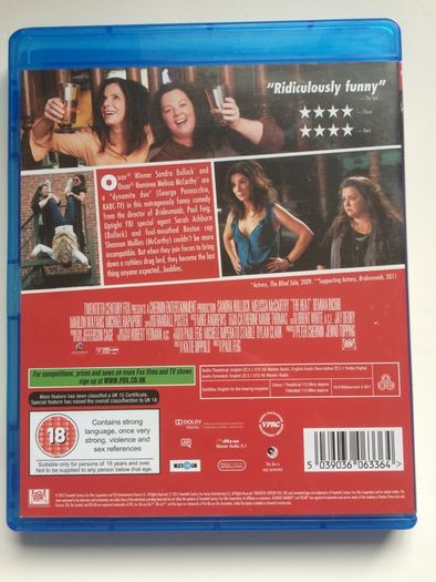 The Heat [2013] Sandra Bullock & Melissa McCarthy [Blu-ray Movie]