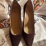 CHARLES JOURDAN  Brown Suede Leather Heels Image 4
