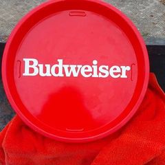 budweiser beer/drinks tray ,,good condition,,free shipping, within Ireland, see pictures for condition,,
