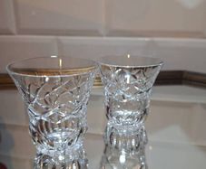 Cut crystal small vases