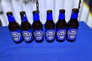 6 vintage 1980's empty Harp Lager bottles 250ml