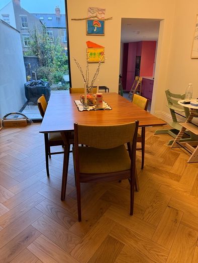 West Elm extendable dining table - mid-century