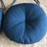 Polka Dot Round Cushions With Ties x2 Image 4