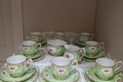 Beautiful Vintage Royal Albert 26 Piece Tea Set, Crown China, 1930s