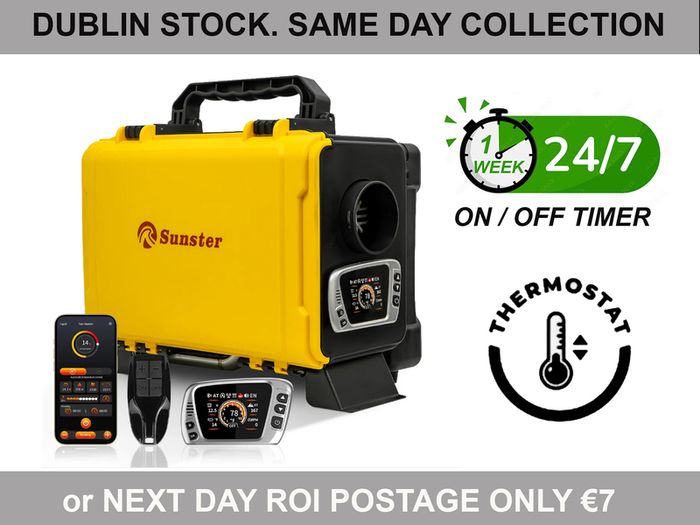 Toolbox style Heater with Power Supply, Timer, Bluetooth App. Latest 2025/2026 model. Silent Pump. (Dublin Stock)
