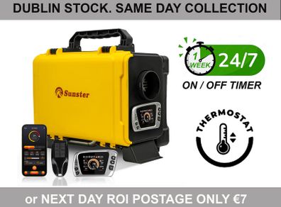 Toolbox style Heater with Power Supply, Timer, Bluetooth App. Latest 2025/2026 model. Silent Pump. (Dublin Stock)