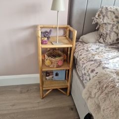 rattan bedside table/shelf