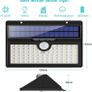 Solar Lights Outdoor, HETP Upgraded 78 LED Solar Motion Sensor Security Lights - Solar Powered Lights Waterproof Wireless Wall Lights Solar Lamps with 3 Intelligent Modes for Outside(2 Pack) Image 10
