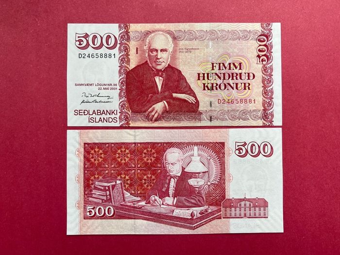 Iceland  500 Kronur  2005  Pick 58a. ( Uncirculated )