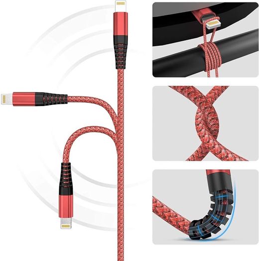 NEW SALE | iPhone Charger Cable, Lightning Cable 3Pack 6FT/1.8M iPhone Charger Braided Long iPhone USB Fast Charging Cable