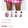 Warehouse pink & white skirt Image 2