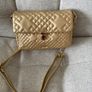 Gold quilted Punt Roma bag Image 7