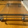Vintage Clear Lucite/Acrylic Tv Stand/Shelf Unit on Chrome Casters. Image 5
