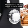 Stand Mixer, 4.5L+5L Two Bowls Food Mixer for Baking, 10 Speeds Electric Kitchen Appliance with Dough Hook, Whisk, Beater, 1300W Matte for Home Baking (Black) Image 7