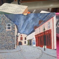 original oil on canvas paintings Signed not framed