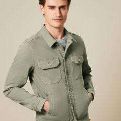 Brand New with tags Size 4XL Next Dark Green Single Pocket Shacket With Wool