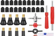 74 Pcs Car Tyre Valve Removal Tool Set, Tyre Valve Repair Kit, Tyre Valve Core Remover, with Valve Stem Cores, Valve Core Removal, Valve Tool for Bicycle Auto Car