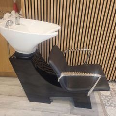 Basin and styling chairs