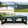 3 x 6 m Gazebo  Party Garden Beer Tent Waterproof Marquee with 6 Side Panels, White Image 6