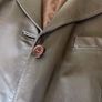 long real leather coat Image 2