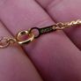 18K Gold Plated Pendant Necklace length 9,5" - 7,0g Image 5