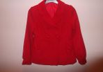 Girl's coat.Chest size 33/34ins (Age 12-13 y).Red