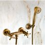 UG Griferia Antique Brass Shower Set Image 2