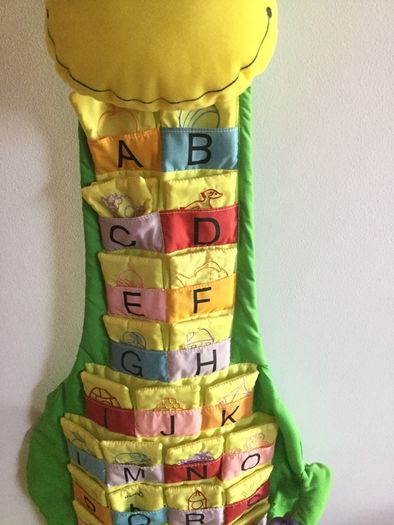 Alphabet Giraffe wall hanging