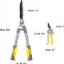 2pcs Garden Shears, Hedge Shears for Trimming Shrubs and Pruning Shears for Cutting Branches, Heavy Duty Garden Tools Image 3